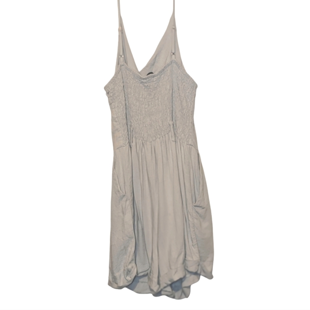 Shinestar Chambray Pocketed Romper Large - Picture 2 of 8